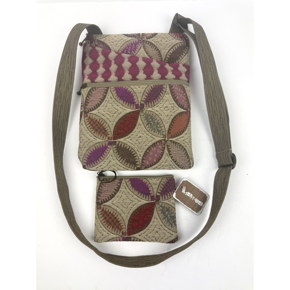 Maruca Spree Crossbody Bag Floral Tapestry Handbag Pouch Handmade Colorado New